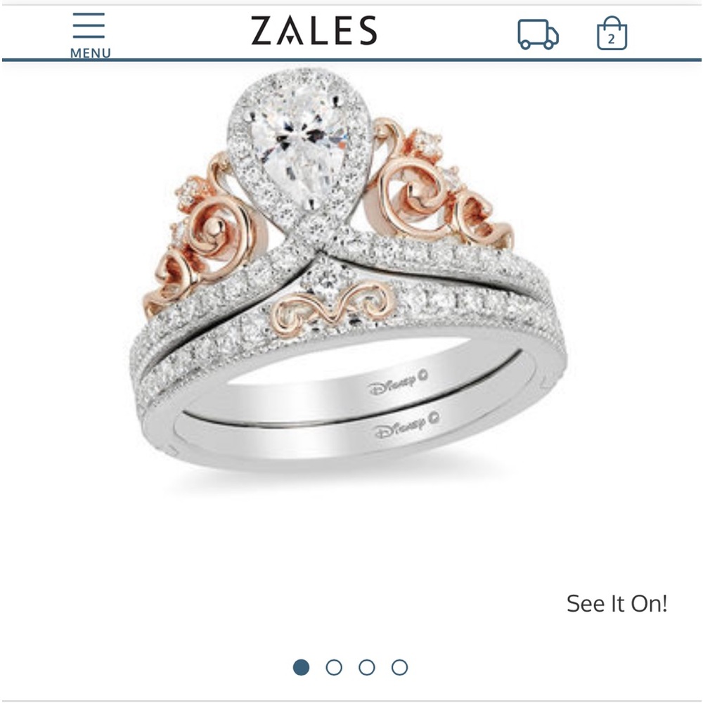Zales Disney enchanted wedding set